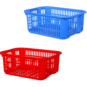 5050 Thùng nhựa 3t mạnh mẽ nhựa lưu trữ bin Đỏ thông gió giỏ với thiết kế tiện dụng cho giặt ủi hoặc sử dụng hàng ngày Việt Nam - Product Image 1