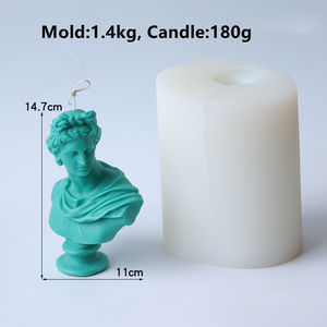 Torso de decoración para el hogar, estatua de diosa griega, busto, moldes de silicona, escultura de dios romano Apolo, molde de vela de silicona - Product Image 5