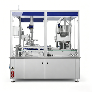 Máquina Llenadora, Envolvedora y Tapadora de Líquidos Rotativa Neumática Totalmente Automática ABBA-GW-2 con Monitoreo Remoto para Botellas de Alimentos y Productos Químicos - Product Image 1