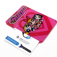 Power puff Girls pince à cils Logo personnalisé Volume durable Isolation cils pince à épiler ensemble boîte d'emballage avec carreaux de cils en acrylique