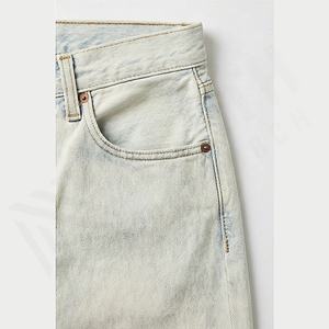 Pantalones Vaqueros de Mezclilla para Hombre, Cinco Bolsillos, Diseño Nuevo, Corte Holgado, Piernas Redondeadas, Venta al Por Mayor de Fábrica, Mejor Precio, Color Personalizado - Product Image 5