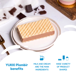 YUKKI Plombir chocolat vanille en feuilles de gaufres 80g, Vente en gros du fabricant - Product Image 3