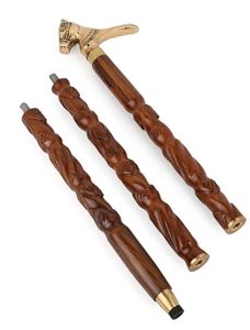 Bastón de madera de sheesham con mango de cabeza de caballo de latón, hecho a mano, estilo antiguo, bastón coleccionable para personas mayores - Product Image 3