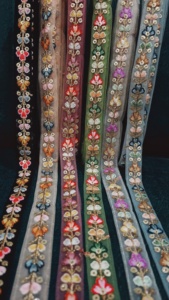 Customizable Embroidery Lace <b>Trim</b> Elegant for Swiss Design with <b>Beads</b> Sequins for Shoes Bags Fashionable for Boutiques - Product Image 2