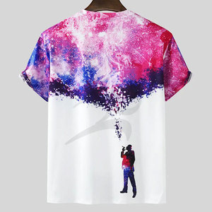 2024 T-Shirt à manches courtes en microfibre pour hommes de haute qualité respirant à séchage rapide Sublimation imprimé méthodes numériques fabriqué au Pakistan - Product Image 2