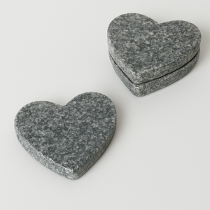 Juego de posavasos en forma de corazón de piedra de granito, posavasos de mármol, Juego de 4 para Bodas de Año Nuevo, aniversarios, regalos de inauguración de la casa - Product Image 3