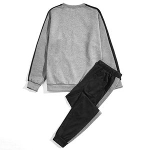 Chándal de hombre personalizado al por mayor 100% algodón ropa de gimnasio transpirable conjunto de dos piezas para deporte de invierno - Product Image 4