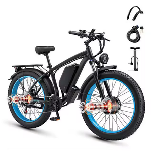 Trottinette électrique tout-terrain pour adultes, 350W, double moteur, pneus larges de 26 pouces, autonomie de 30-40 km, pliable, étanche, batterie au lithium avec capteur - Product Image 1