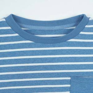 Nuevo estilo de moda, diseño a rayas, ropa para hombre, camisetas para hombre, ropa de calle de verano de manga corta, camisetas de algodón 100% con cuello redondo para hombre - Product Image 2