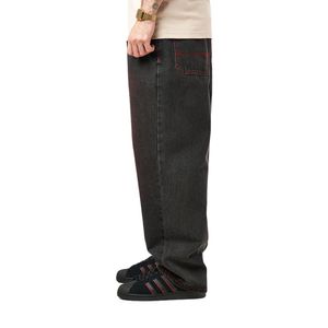 กางเกงยีนส์ขาบานเอวสูงเอวสูงแฟชั่นคลาสสิกแนวสตรีททรงหลวม - Product Image 2