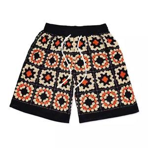 2026 Summer Men's Casual Breathable Quick-Drying Knitted Board Shorts with <b>Drawstring</b> Closure High Waist Eco-Friendly Pockets - Product Image 4