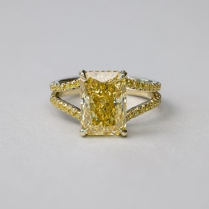 Ensemble de bagues de mariage personnalisées Hip Hop en or blanc rose avec certificat en or 14 carats avec bagues de réglage à broches certifiées Moissanite IGI - Product Image 4