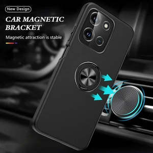 Funda para iPhone 17 Pro 2025 con Diseño Pintado al Óleo y Anillo Magnético Plano, Color Azul - Product Image 3