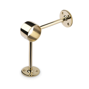 Soporte de riel de pie de poste de 90 grados de pulido de latón de 51mm de alta calidad directo de fabricante indio contemporáneo para pasamanos - Product Image 1