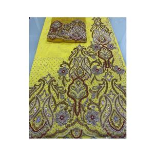 Rana exportación hecha a mano indio George envoltura tela multicolor tamaño personalizable estilos de bordado más populares para la boda - Product Image 6