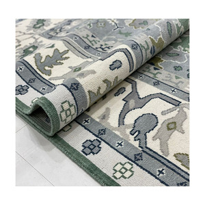 Tapis Oushak noués à la main bas zéro coupe Pile Antique Vintage Design zone de trafic très élevé tapis usine Oshak USA maison salon - Product Image 4