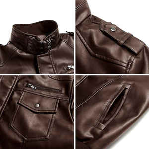 Veste en cuir de mouton d'hiver pour hommes la plus vendue par un fabricant professionnel de vestes en cuir d'hiver pour hommes de la meilleure qualité - Product Image 6