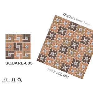 Poinçon en relief antidérapant Designer Céramique numérique Brillant Rustique Surface émaillée rectifiée Carreaux de sol 16x16 40x40 12x12 30x30cm - Product Image 5