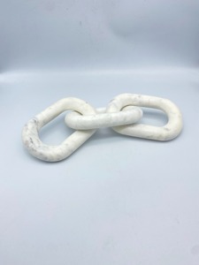 Dernier design marbre Grande chaîne pin Maillons Nœuds Objet Table basse personnalisée Décoration intérieure Chaîne de marbre cool Décoration intérieure - Product Image 2