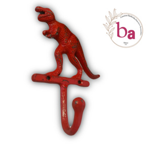 T Rex Vintage Red Distressed Colour Dinosaur Wall <b>Coat</b> & Hat <b>Hooks</b> Keychain Hanger Very Cheap Wholesale Price Available - Product Image 2