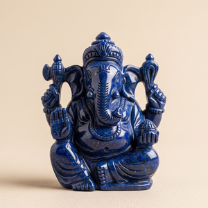 กำไลข้อมือคริสตัลควอตซ์แกะสลักรูปปั้นพระพิฆเนศงานฝีมือสไตล์สัตว์ - Product Image 1