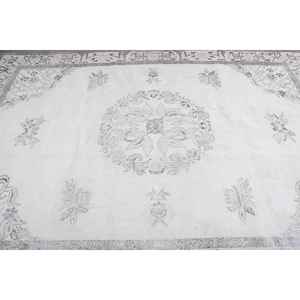 Alfombra Vintage, Alfombra Grande de 7x9.8 pies, Alfombra Blanca Ombré - Product Image 5