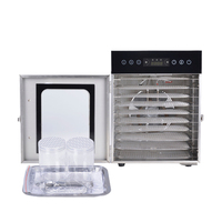Intelligente Touchscreen Bedieningspaneel Thuis 10-laags Bakvoedsel Droger Gedroogde Fruitmachine Fruit Groente Dehydrator