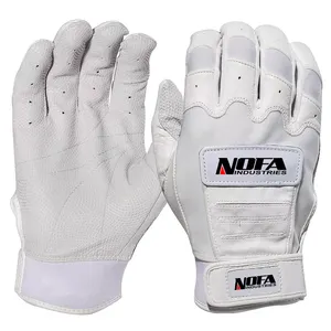 ถุงมือเบสบอลสีขาวระเหิดพร้อมโลโก้ของทีมอุปกรณ์ทีมกีฬา - Product Image 1