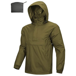 Chaqueta de lluvia unisex para actividades al aire libre-Material transpirable Oferta de secado rápido para senderismo y camping Chaquetas de lluvia para hombres - Product Image 5