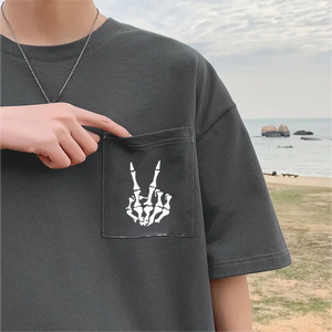 Camiseta de algodón Hip Hop 100% Algodón Alta calidad Venta superior Precio razonable - Product Image 4