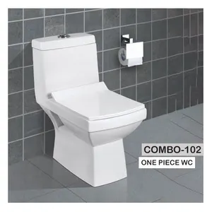 Luxo banheiro toalete Seat One Piece Combo-102 Branco 1 peça Toalete Seat WC Hotel Home Banheiro Modern One Piece WC Toaletes