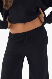 Nuevo Conjunto Deportivo de 2 Piezas para Mujer, Talla Grande, Color Negro, Estampado 3D, Personalizable en Color y Talla, Impresión DTG, Felpa Francesa, Ropa Casual para Correr - Product Image 2