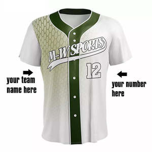 Maillot de baseball personnalisé pour homme 2025 – Qualité supérieure, 180g, respirant, 100% polyester, anti-bactérien, imprimé numérique, manches courtes, col en V - Product Image 6