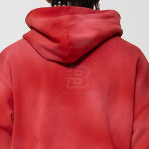 Pull personnalisé de haute qualité Sweats à capuche délavés au soleil Tenue décontractée d'hiver avec motif solide - Product Image 6