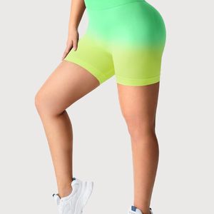 Highly Demanding Wholesale Solid Color Sexy Tummy Control Breathable Eco-Friendly <b>Biker</b> Yoga <b>Shorts</b> High Elastic Quick Drying - Product Image 2