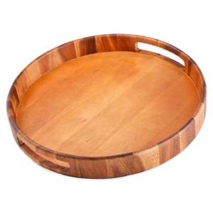 Bandeja grande rectangular de madera para servir el desayuno en la cama, té, café, aperitivos, frutas, pan, queso - Product Image 1