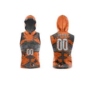 เสื้อฟุตบอล 7v7 คุณภาพสูง พิมพ์ลายแบบซับลิเมชั่น เสื้อฮู้ดแขนกุด OEM เสื้อกล้ามผู้ชาย ระบายอากาศ แห้งเร็ว - Product Image 3