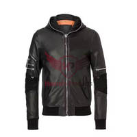 Blouson Bomber Homme en Cuir Véritable 100% – Collection Hiver Premium – Luxe Décontracté, Respirant, Écologique et Coupe-Vent