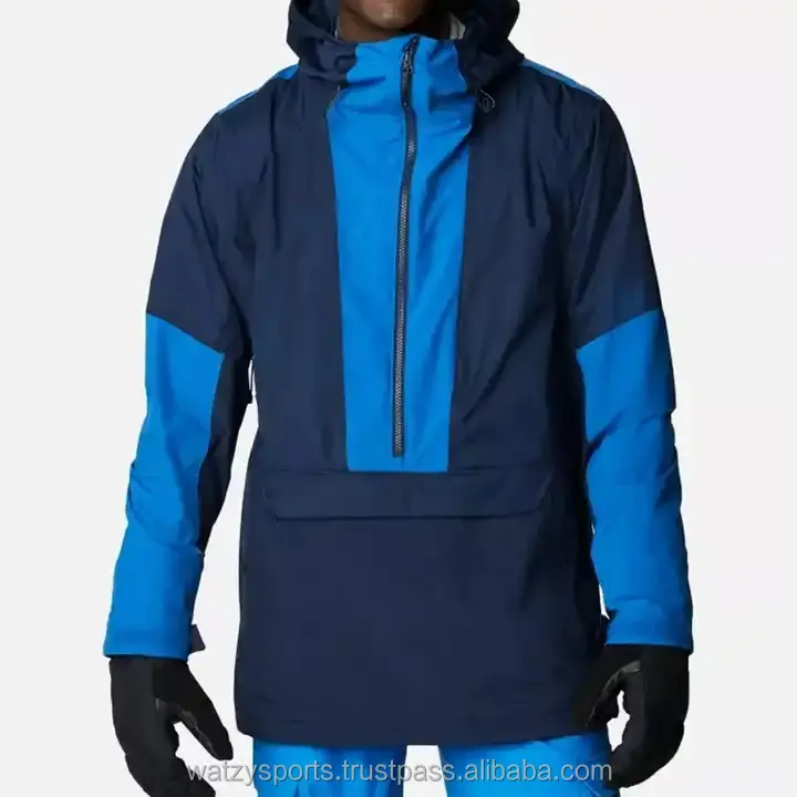 OEM personnalisé hommes hiver coupe-vent imperméable de haute qualité Snowboard combinaison de ski veste avec capuche manteau XXXL