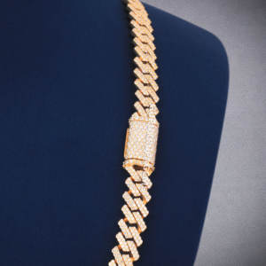 Bijoux personnalisés à la mode luxueux 925 argent étincelant VVS clarté Moissanite étincelant brillant diamant chaîne cubaine - Product Image 4