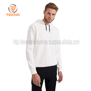 Sweat à capuche pour homme 100% coton de haute qualité Style Streetwear et col à capuche motif solide pour pulls à capuche d'hiver - Product Image 4