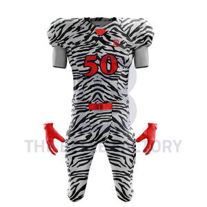 Uniforme de fútbol americano de alta calidad hecho a medida para adultos, nuevo diseño con camisetas bordadas y características transpirables, estilo de conjunto - Product Image 2