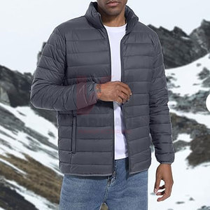 Custom Mens Lightweight Puffer Jacket Loose Fit Water Resistant <b>Bubble</b> <b>Coat</b> Warm Insulation OEM Manufacturer Wholesale Supplier - Product Image 6