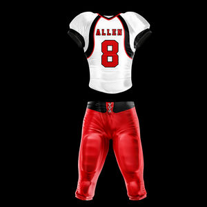 ชุดอเมริกันฟุตบอลพิมพ์ลายด้วยจำนวนชุดผ้าโพลีเอสเตอร์ดีไซน์ใหม่ - Product Image 6