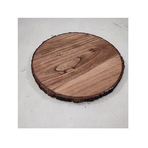Posavasos de madera de acacia oscura, posavasos redondo cuadrado para bebidas - Product Image 2