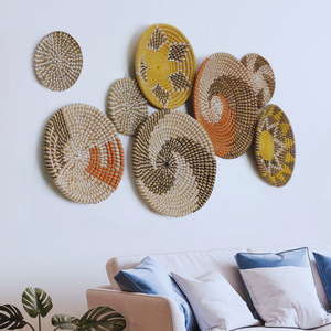 Decoración de pared tejida de algas marinas de primera calidad, tamaño personalizado, artesanía, dormitorio, diseño Art Deco, fabricante vietnamita, Color personalizado - Product Image 3