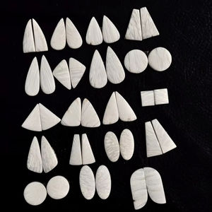 Wholesale Scolecite Matched Cabochon Pairs Natural Healing Gemstone Lot - Product Image 1