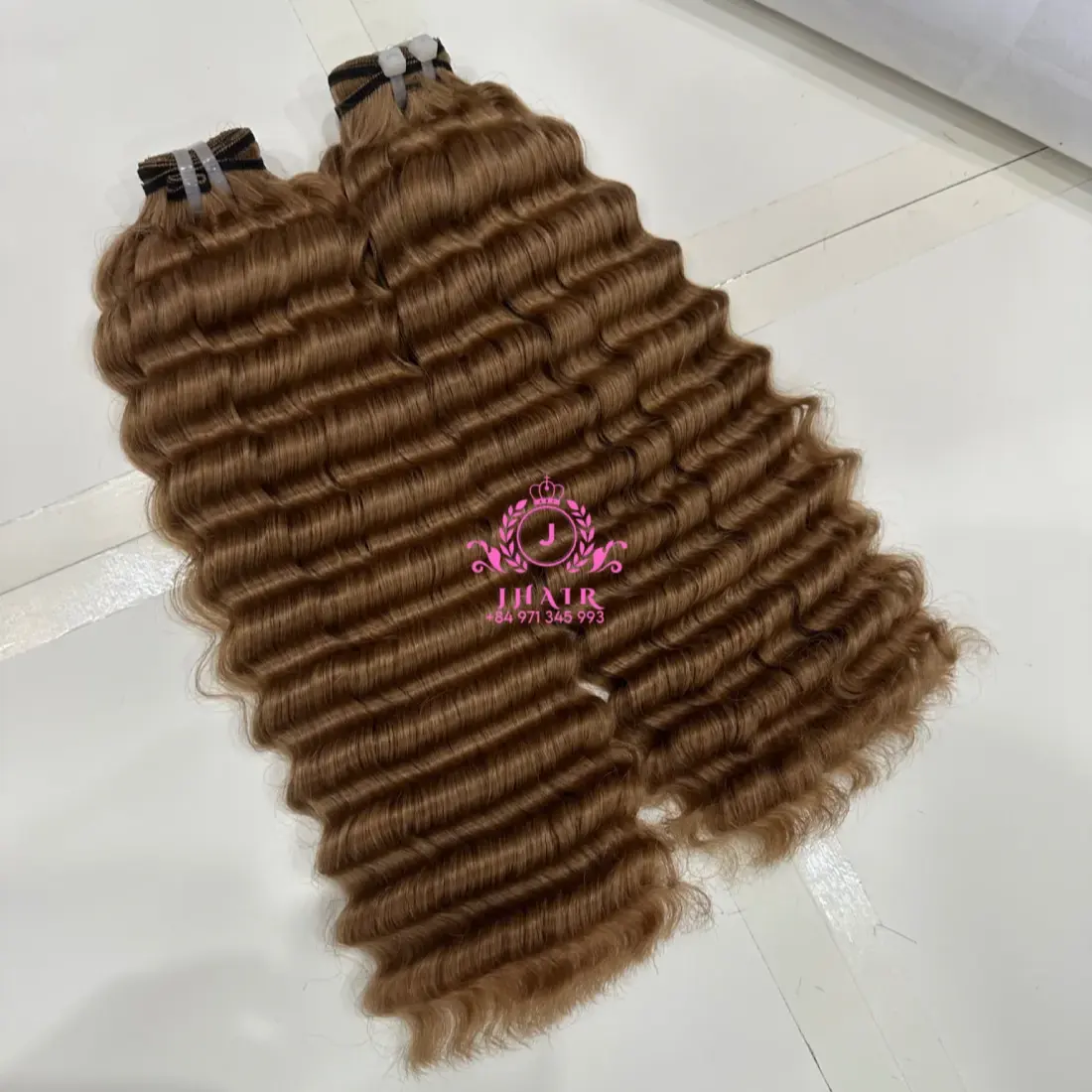 Unprocessed Raw Virgin Deep Wave Human Hair Bundle Vietnamese Cuticle Aligned Hair No Tangle No Shedding Double Drawn Hair
