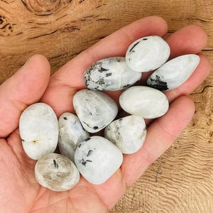 Piedra lunar arcoíris natural personalizada al por mayor, piedra preciosa suelta caída, material de cuarzo disponible en tamaño y forma a granel - Product Image 5