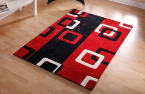 พรมขนสัตว์ทอมือลายแจ็คการ์ดทันสมัยสวยงามสำหรับห้องนั่งเล่น ชุดพรมปูพื้น ปลอดสารพิษ กันลื่น - Product Image 4